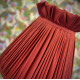 Rosso Red Ruffled Top Fabric Lampshade