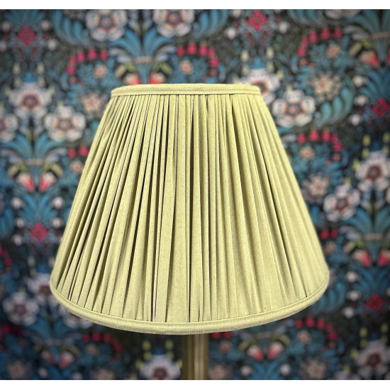 Sage Green Gathered Fabric Lampshade