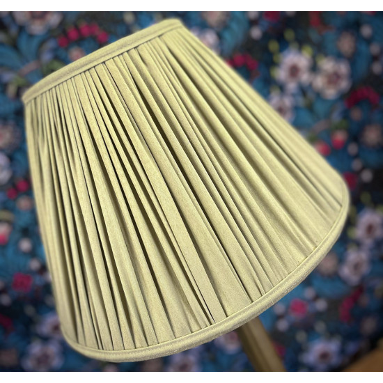 Sage Green Gathered Fabric Lampshade
