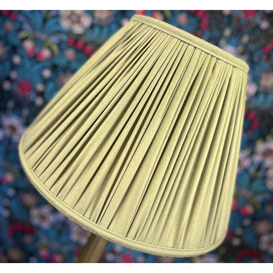 Sage Green Gathered Fabric Lampshade