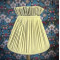 Sage Green Ruffled Top Fabric Lampshade