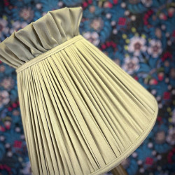 Sage Green Ruffled Top Fabric Lampshade