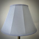 Silver Grey Fabric Tapered Empire Lampshade Silver Grey Fabric Tapered Empire Lampshade