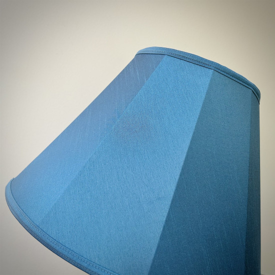 Slate Blue Fabric Tapered Empire Lampshade Slate Blue Fabric Tapered Empire Lampshade