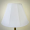 White Fabric Tapered Empire Lampshade