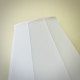 White Fabric Tapered Empire Lampshade