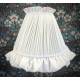 White Ruffled Fabric Lampshade