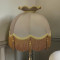 Taupe Beige and Gold Crown Dome Fabric Lampshade