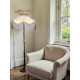 Cream and Gold Brocade Fabric Victorian Crown Top Lampshades