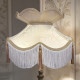 Cream and Gold Brocade Fabric Victorian Crown Top Lampshades Cream and Gold Brocade Fabric Victorian Crown Top Lampshades