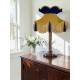 Gold and Navy Blue Victorian Fabric Lampshades