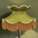Olive Green and Gold Victorian Fabric Lampshades Olive Green and Gold Victorian Fabric Lampshades