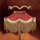Rosso Red and Gold Victorian Fabric Lampshades Rosso Red and Gold Victorian Fabric Lampshades
