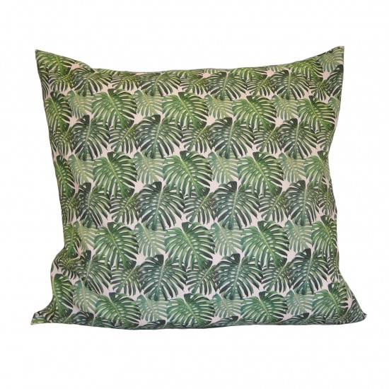 Botanical Palm Leaf Fabric Cushion Covers