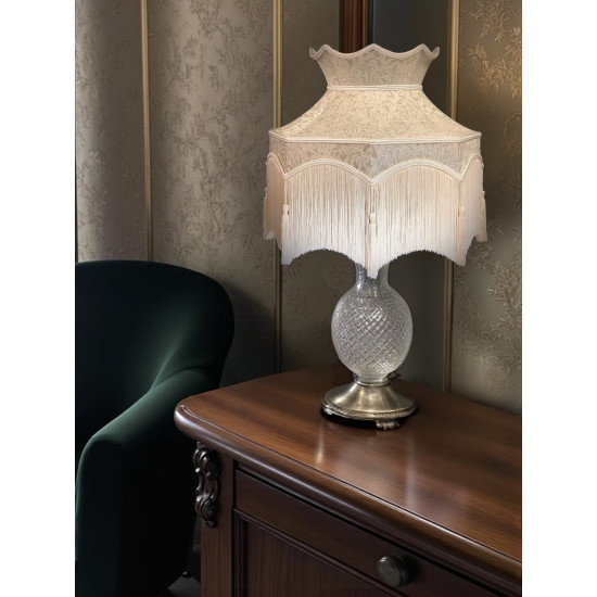 Cora Dove Dorchester Downton Abbey Crown Fabric Lampshade