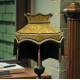 Paisley Jacquard Gold Black Dorchester Downton Abbey Crown Lampshade