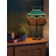 Holly Green Dorchester Downton Abbey Crown Fabric Lampshade