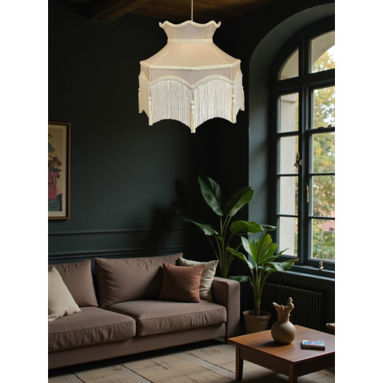 Oyster Dorchester Downton Abbey Crown Fabric Lampshade
