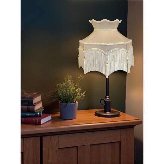 Oyster Dorchester Downton Abbey Crown Fabric Lampshade