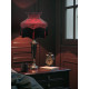 Paisley Jacquard Red Burgundy Dorchester Black Downton Abbey Crown Lampshade