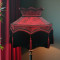 Paisley Jacquard Red Burgundy Dorchester Black Downton Abbey Crown Lampshade