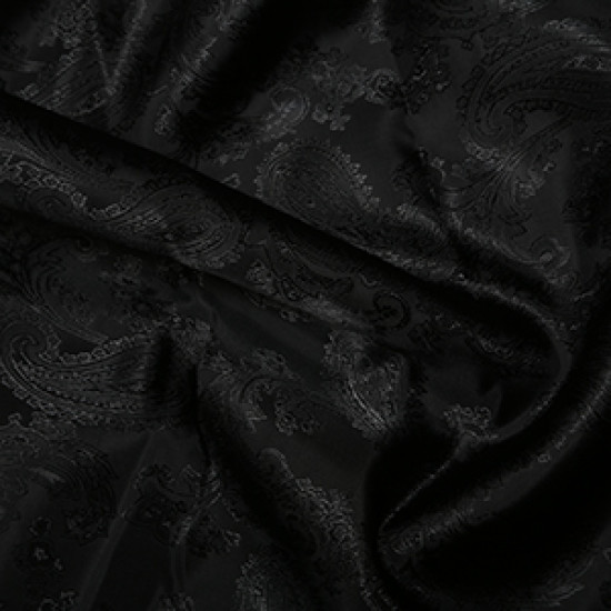 Paisley Jacquard Black Swatch