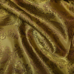 Paisley Jacquard Gold Swatch Paisley Jacquard Gold Swatch