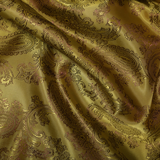 Paisley Jacquard Gold Swatch