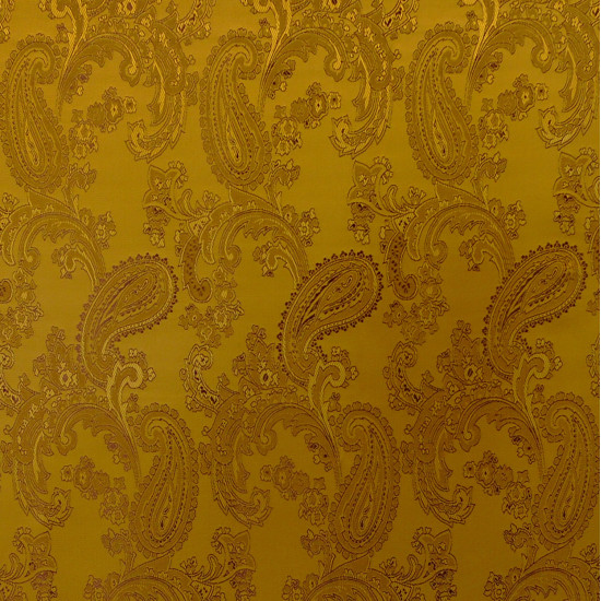 Paisley Gold Fabric