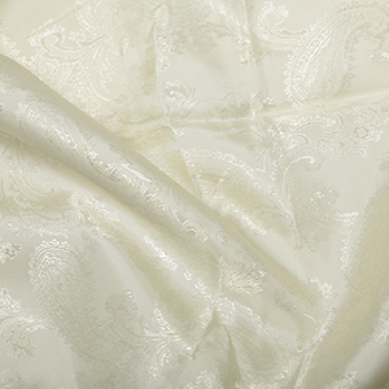 Paisley Jacquard Ivory Swatch