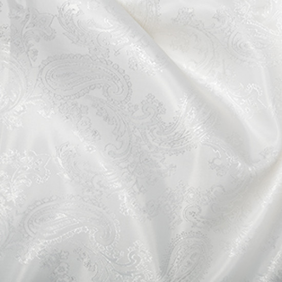 Paisley Jacquard White Swatch