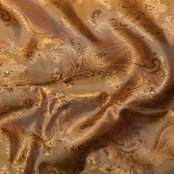 Paisley Jacquard Bronze Blue Swatch