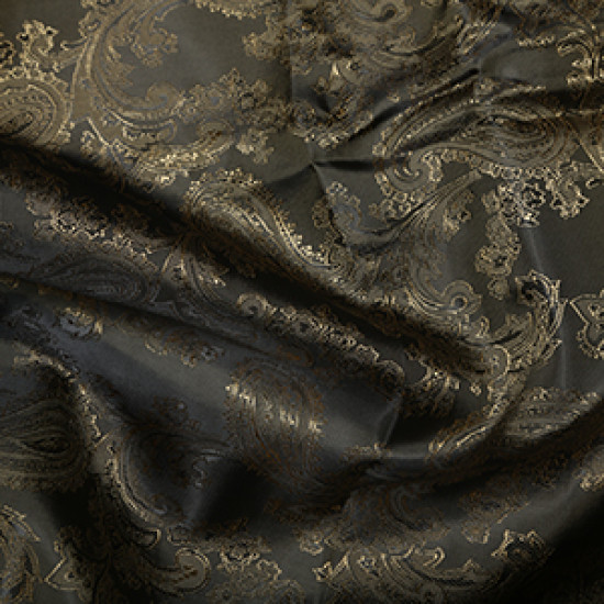 Paisley Jacquard Dark Bronze Swatch