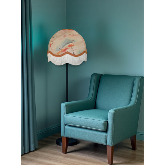 Beige Flamingo Dome Fabric Lampshades