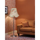 Beige Flamingo Modern Scalloped Fabric Lampshades