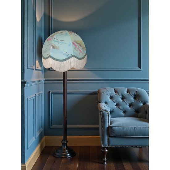 Blue Flamingo Dome Fabric Lampshades