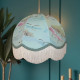 Blue Flamingo Dome Fabric Lampshades