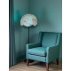 Blue Flamingo Dome Modern Fabric Lampshades
