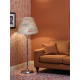 Beige Flamingo Fabric Tapered Empire Lampshade