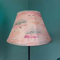 Pink Flamingo Fabric Tapered Empire Lampshade