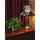Black Hydrangea Floral Modern Scalloped Fabric Lampshades