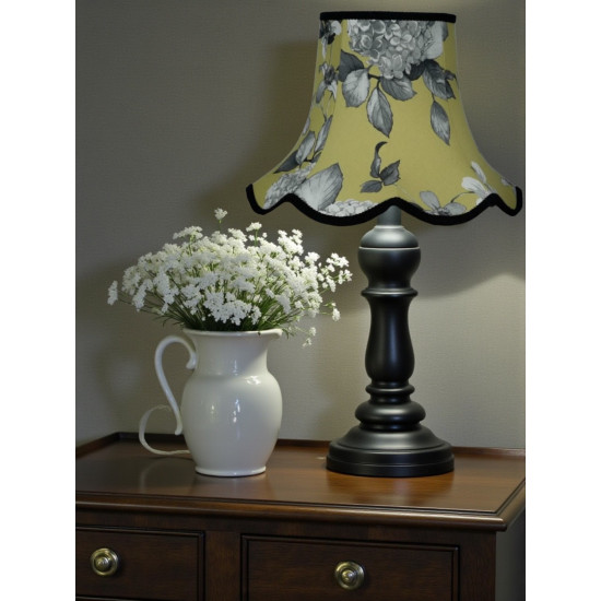 Green Hydrangea Floral Modern Fabric Lampshades