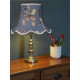 China Blue Hydrangea Floral Modern Fabric Scalloped Lampshades