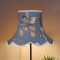 China Blue Hydrangea Floral Modern Fabric Scalloped Lampshades