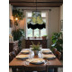Green Hydrangea Floral Fabric Lampshades