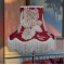Rosewood Red Hydrangea Fabric Lampshades
