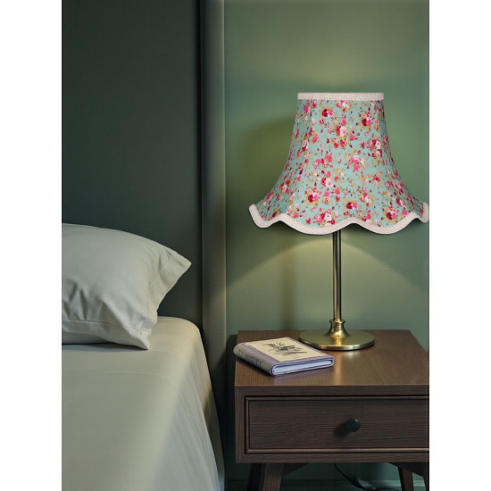 Green Floral Modern Fabric Lampshades
