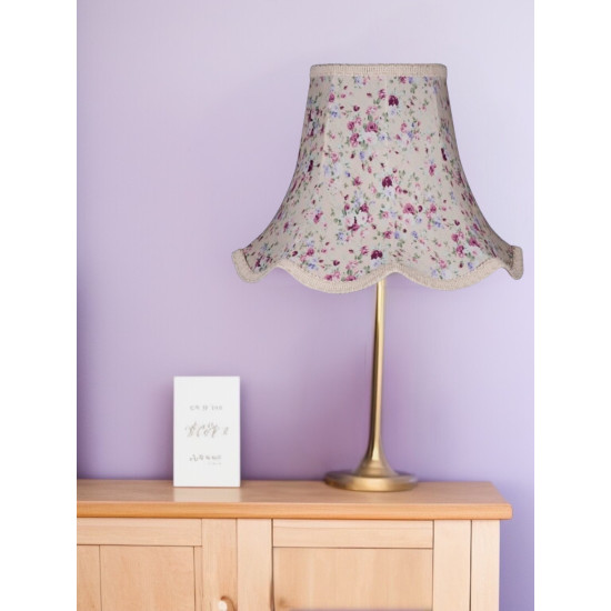 Lilac Floral Modern Fabric Lampshades