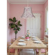 Lilac Floral Modern Fabric Lampshades
