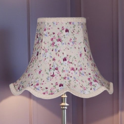 Lilac Floral Modern Fabric Lampshades Lilac Floral Modern Fabric Lampshades